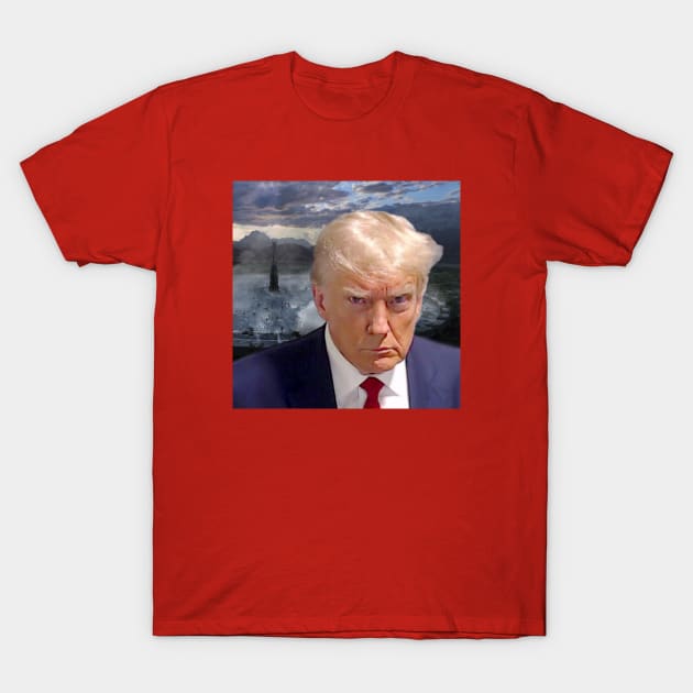 Trump Mugshot / Isengard T-Shirt by Lightning Ts